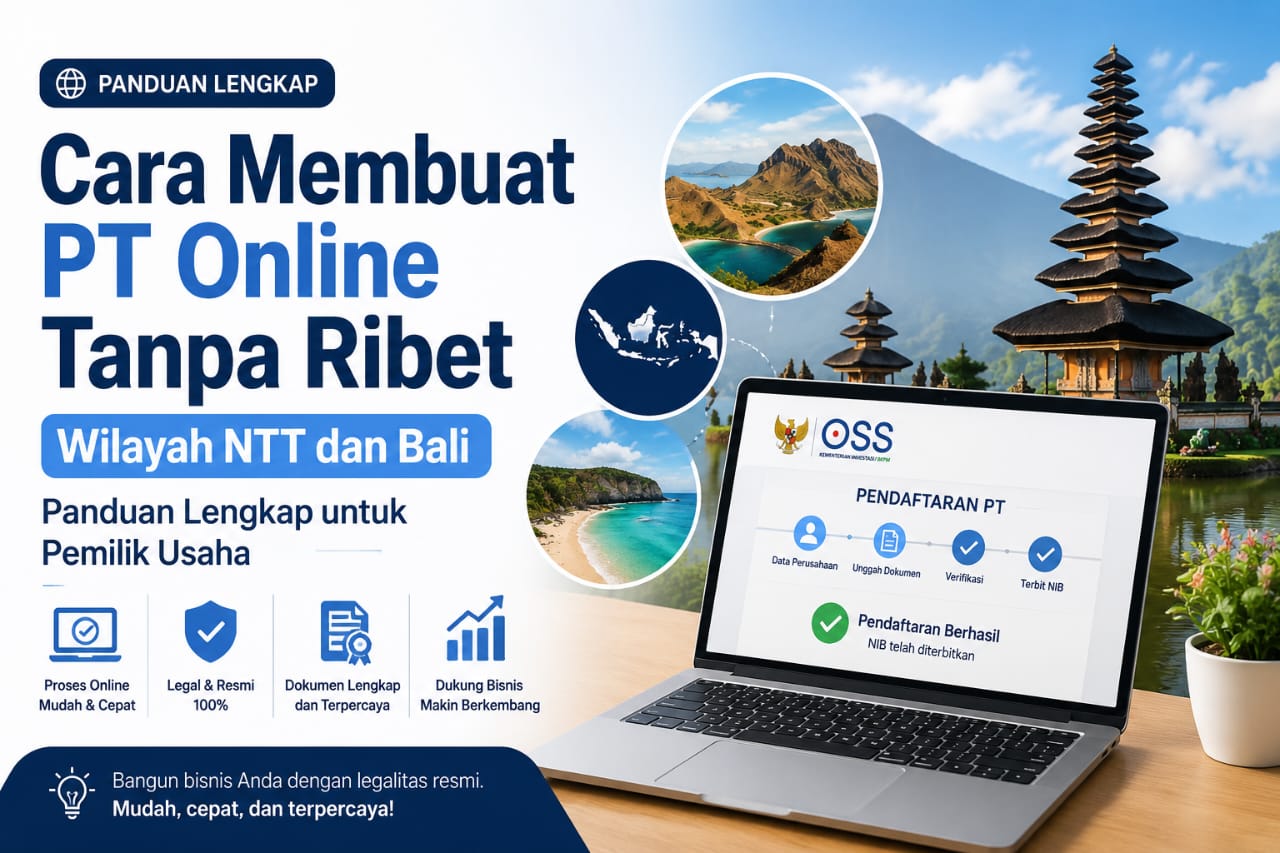 Cara Membuat PT Online Tanpa Ribet Wilayah NTT dan Bali, Panduan Lengkap untuk Pemilik Usaha