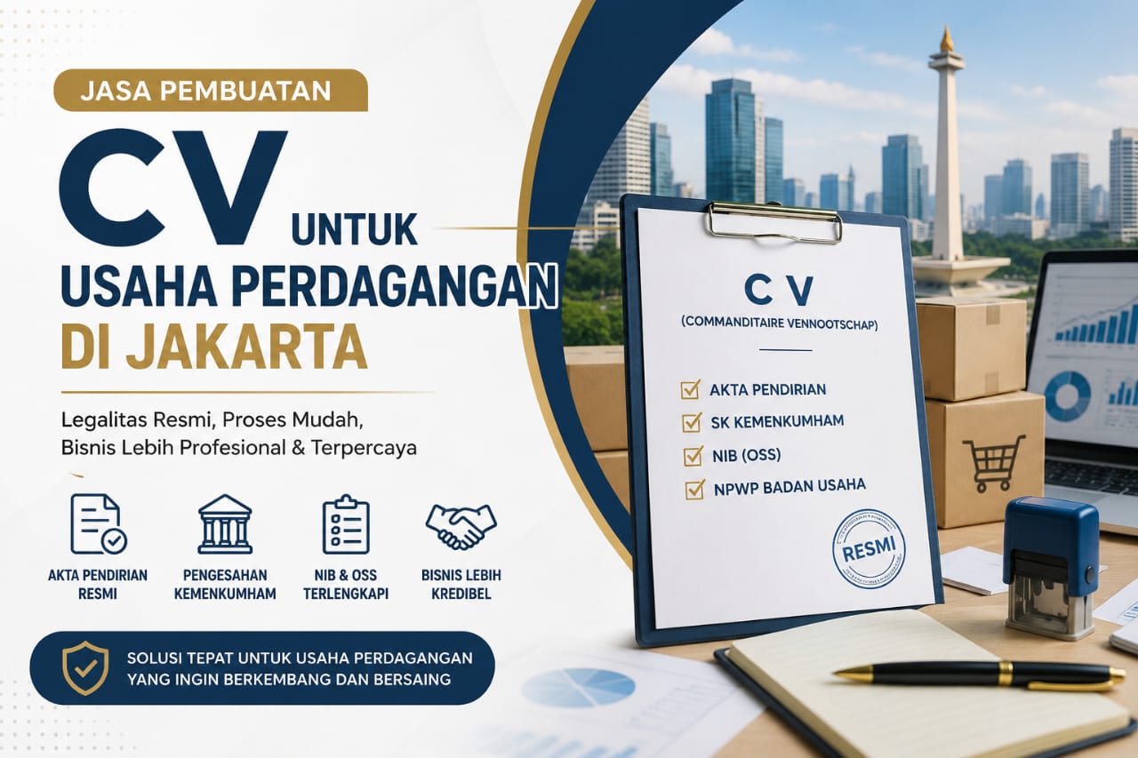 Jasa Pembuatan CV untuk Usaha Perdagangan di Jakarta agar Bisnis Lebih Profesional dan Terpercaya